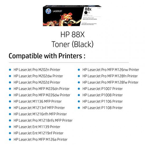 HP 88X Toner (Black), Standard