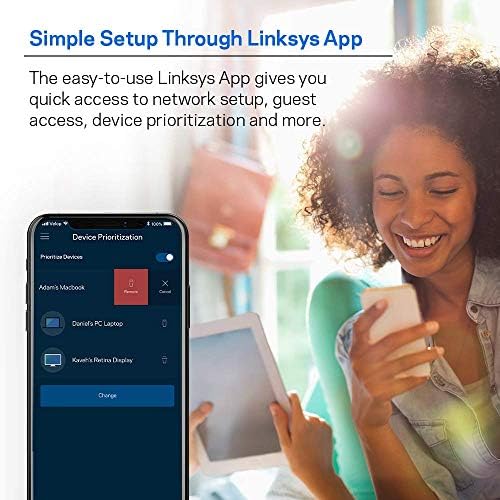 Linksys Velop Mesh Home WiFi System Coverage 20+ Devices Speeds up to AC1300 1.3Gbps WHW0102 Linksys Velop Mesh Home WiFi System Coverage 20+ Devices Speeds up to AC1300 1.3Gbps WHW0102