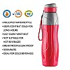 CELLO Puro Sports 900 Plastic Water Bottle Leak Proof and Handy and Durable Set of 2 720 ml Each, Assorted