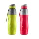 CELLO Puro Sports 900 Plastic Water Bottle Leak Proof and Handy and Durable Set of 2 720 ml Each, Assorted