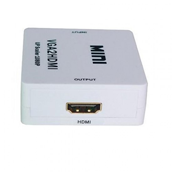 Posh VGA to HDMI, Mini HD 1080P 3.5mm Audio VGA to HDMI HD HDTV Video Converter Box Adapter VGA2HDMI 
