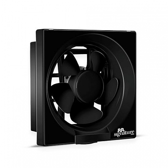 Luminous Vento Deluxe 250 mm Exhaust Fan For Kitchen Rust Proof Body and Dust Protection Shutter Black