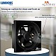 Luminous Vento Deluxe 250 mm Exhaust Fan For Kitchen Rust Proof Body and Dust Protection Shutter Black