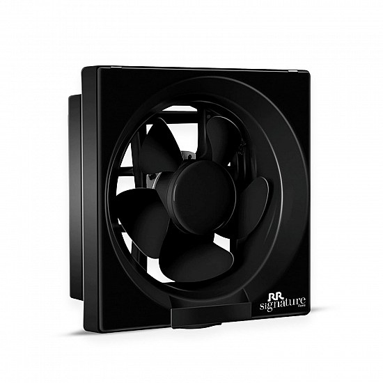 Luminous Vento Deluxe 250 mm Exhaust Fan For Kitchen Rust Proof Body and Dust Protection Shutter Black