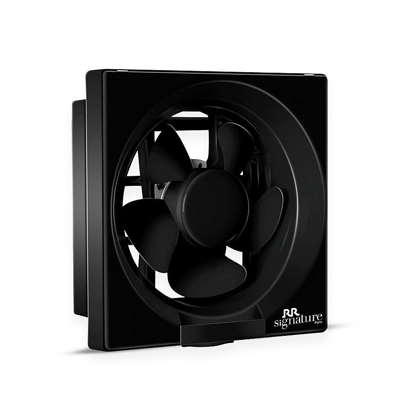 Luminous Vento Deluxe 250 mm Exhaust Fan For Kitchen Rust Proof Body and Dust Protection Shutter Black