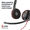 Poly by Plantronics - Blackwire 3220 Wired On Ear Headphones with Mic (Black)