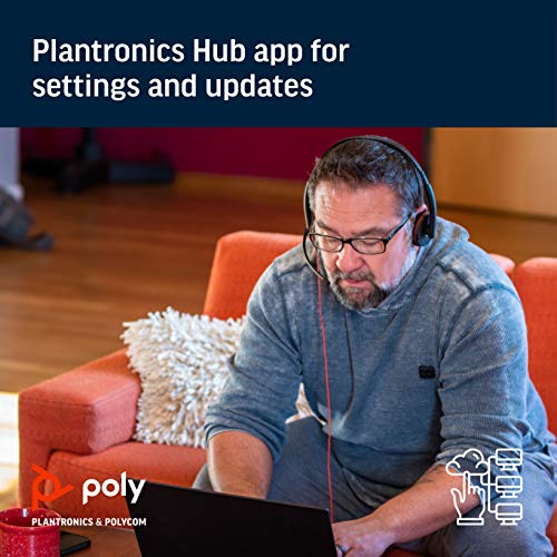 Poly by Plantronics - Blackwire 3220 Wired On Ear Headphones with Mic (Black) Poly by Plantronics - Blackwire 3220 Wired On Ear Headphones with Mic (Black)