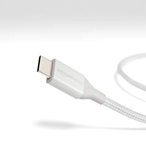 AmazonBasics Double Braided Nylon USB Type-C to Type-C 2.0 Cable, Charging Adapter, Smartphone 6 feet, Dark Grey AmazonBasics Double Braided Nylon USB Type-C to Type-C 2.0 Cable, Charging Adapter, Smartphone 6 feet, Dark Grey