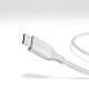 AmazonBasics Double Braided Nylon USB Type-C to Type-C 2.0 Cable, Charging Adapter, Smartphone 6 feet, Dark Grey