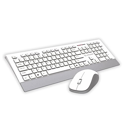 Lapcare Smartoo Wireless Membraned Keyboard and 1200 DPI Mouse Combo with Auto Sleep (White/Silver) Lapcare Smartoo Wireless Membraned Keyboard and 1200 DPI Mouse Combo with Auto Sleep (White/Silver)