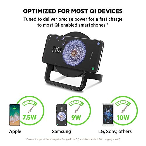 Belkin Boost up Wireless Charging Stand 10W, Wireless Charger for Apple, Samsung, LG and Sony, Black Belkin Boost up Wireless Charging Stand 10W, Wireless Charger for Apple, Samsung, LG and Sony, Black