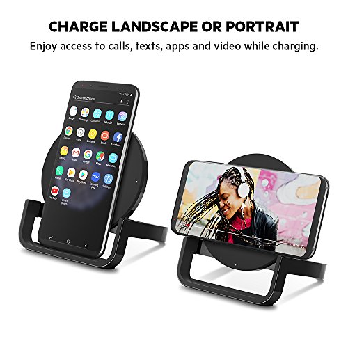 Belkin Boost up Wireless Charging Stand 10W, Wireless Charger for Apple, Samsung, LG and Sony, Black Belkin Boost up Wireless Charging Stand 10W, Wireless Charger for Apple, Samsung, LG and Sony, Black
