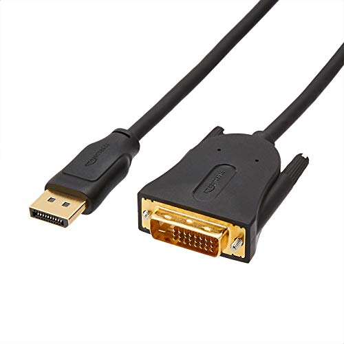 AmazonBasics DisplayPort to DVI Display Adapter Cable - 10Feet,3 m-Pack, Black AmazonBasics DisplayPort to DVI Display Adapter Cable - 10Feet,3 m-Pack, Black