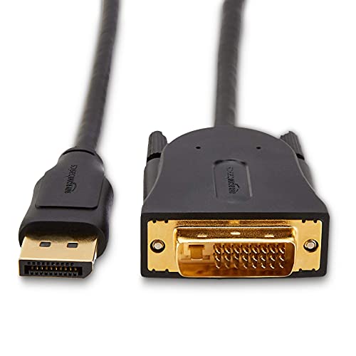 AmazonBasics DisplayPort to DVI Display Adapter Cable - 10Feet,3 m-Pack, Black AmazonBasics DisplayPort to DVI Display Adapter Cable - 10Feet,3 m-Pack, Black