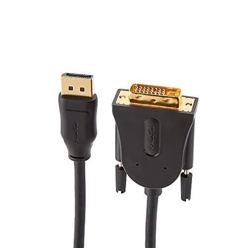 AmazonBasics DisplayPort to DVI Display Adapter Cable - 10Feet,3 m-Pack, Black AmazonBasics DisplayPort to DVI Display Adapter Cable - 10Feet,3 m-Pack, Black