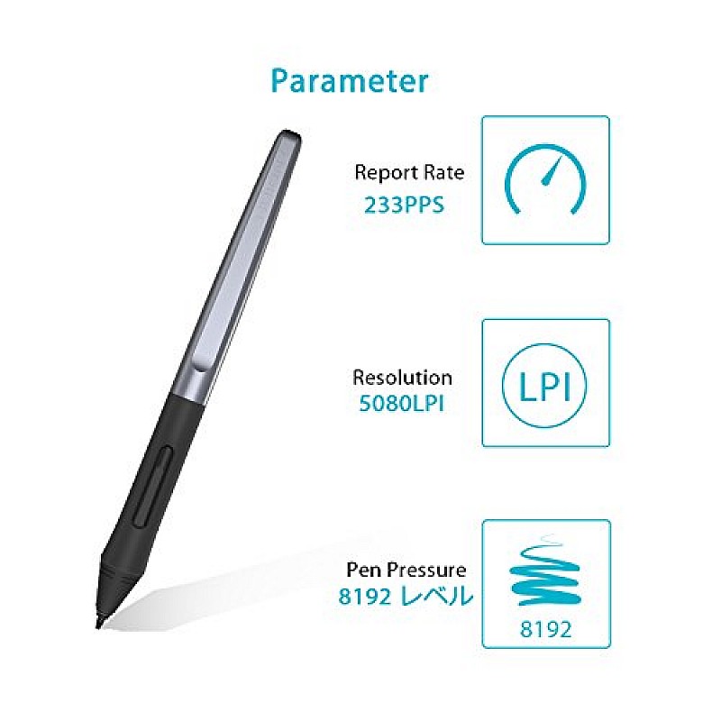 Huion PW100 Battery-Free Stylus Pen for Huion Drawing Graphics Tablet  H640P H950P H1060P H1161 HS64 HS610 Writing Tablet