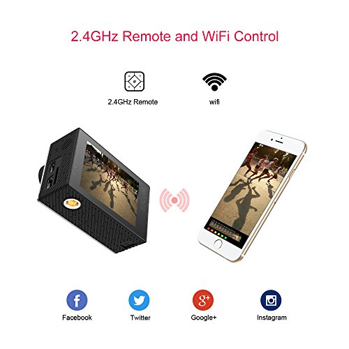 SJCAM Legend SJ6 Sports Gyro Action Camera with 5.08 cm (2") Dual LCD Touch Screen, 1080p Resolution, Black SJCAM Legend SJ6 Sports Gyro Action Camera with 5.08 cm (2") Dual LCD Touch Screen, 1080p Resolution, Black