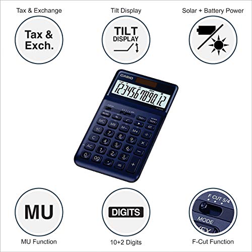 Casio JW-200SC-NY Premium & Stylish Calculator (Dark Blue) Casio JW-200SC-NY Premium & Stylish Calculator (Dark Blue)