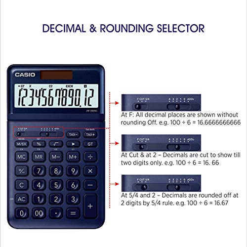 Casio JW-200SC-NY Premium & Stylish Calculator (Dark Blue) Casio JW-200SC-NY Premium & Stylish Calculator (Dark Blue)