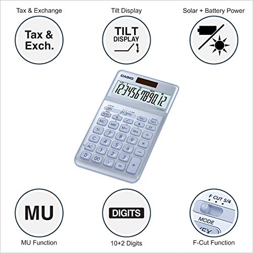 Casio JW-200SC-BU Premium & Stylish Calculator (Light Blue) Casio JW-200SC-BU Premium & Stylish Calculator (Light Blue)