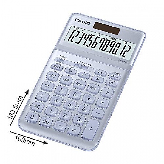 Casio JW-200SC-BU Premium & Stylish Calculator (Light Blue)