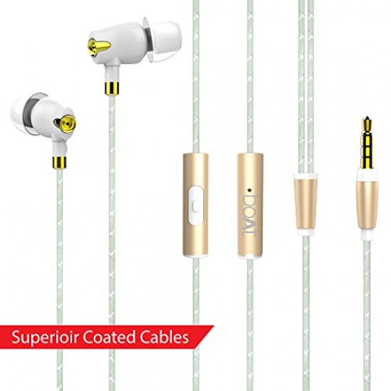 boAt Nirvaanaa Bliss Ceramic In-Ear earphone with Mic (Glazy White)