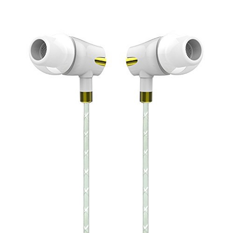 boAt Nirvaanaa Bliss Ceramic In-Ear earphone with Mic (Glazy White)