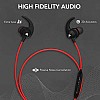 Boult Audio ProBass Space Bluetooth Wireless in Ear Earphones with Mic (Red)