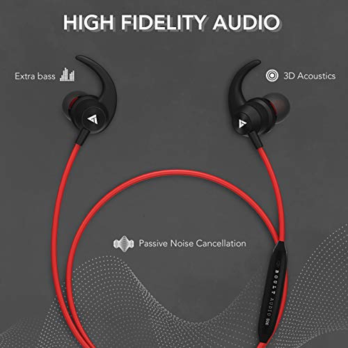 Boult Audio ProBass Space Bluetooth Wireless in Ear Earphones with Mic (Red) Boult Audio ProBass Space Bluetooth Wireless in Ear Earphones with Mic (Red)