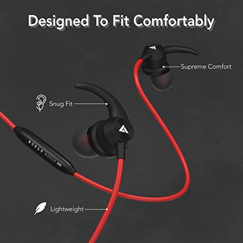 Boult Audio ProBass Space Bluetooth Wireless in Ear Earphones with Mic (Red) Boult Audio ProBass Space Bluetooth Wireless in Ear Earphones with Mic (Red)