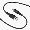 AmazonBasics USB A to Lightning PVC Molded Nylon MFi Certified Charging Cable (Black, 1.2 meter)