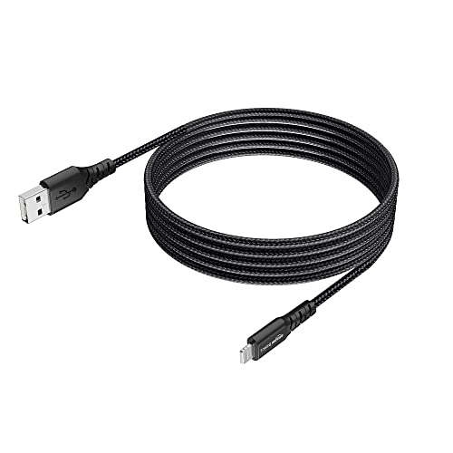 AmazonBasics USB A to Lightning PVC Molded Nylon MFi Certified Charging Cable (Black, 1.2 meter) AmazonBasics USB A to Lightning PVC Molded Nylon MFi Certified Charging Cable (Black, 1.2 meter)