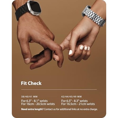 Fullmosa Compatible Apple Watch Band 42mm 44mm 45mm 38mm 40mm 41mm, Stainless Steel Black (Watch not Included) Fullmosa Compatible Apple Watch Band 42mm 44mm 45mm 38mm 40mm 41mm, Stainless Steel Black (Watch not Included)