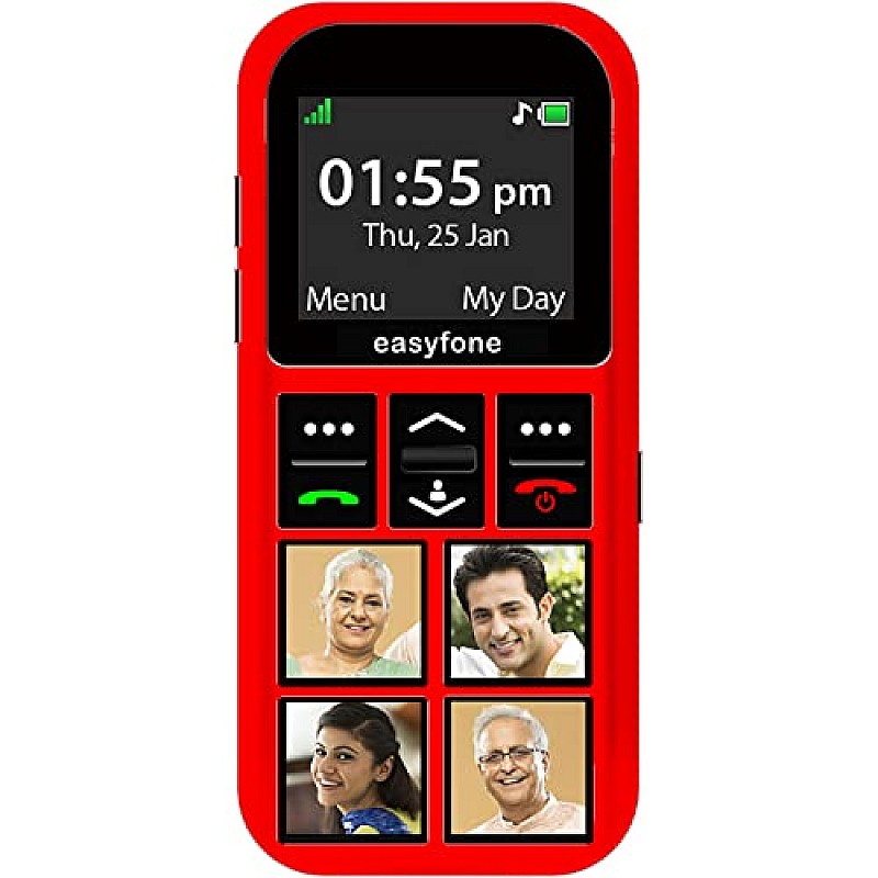 senior world Easyfone Star - Safety Device Cum Phone for Kids with SOS, GPS Tracking, Discreet Listening, Photo Dial, No Internet