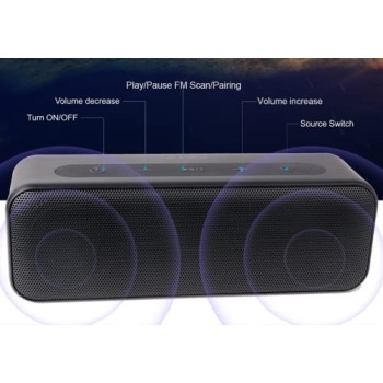 F&D W26 Portable Wireless Bluetooth BT Speaker- Black F&D W26 Portable Wireless Bluetooth BT Speaker- Black