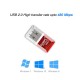 Quantum USB Card Reader for Micro SD/ TF Card Compact and Lightweight QHM 5570 (Red)