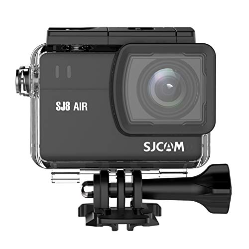 SJCAM SJ8 Air 14 MP 1296P 30fps 5.84 cm (2.3") UHD Touch Screen Action Camera External Mic Support Type C Port Dual Microphone (Black)