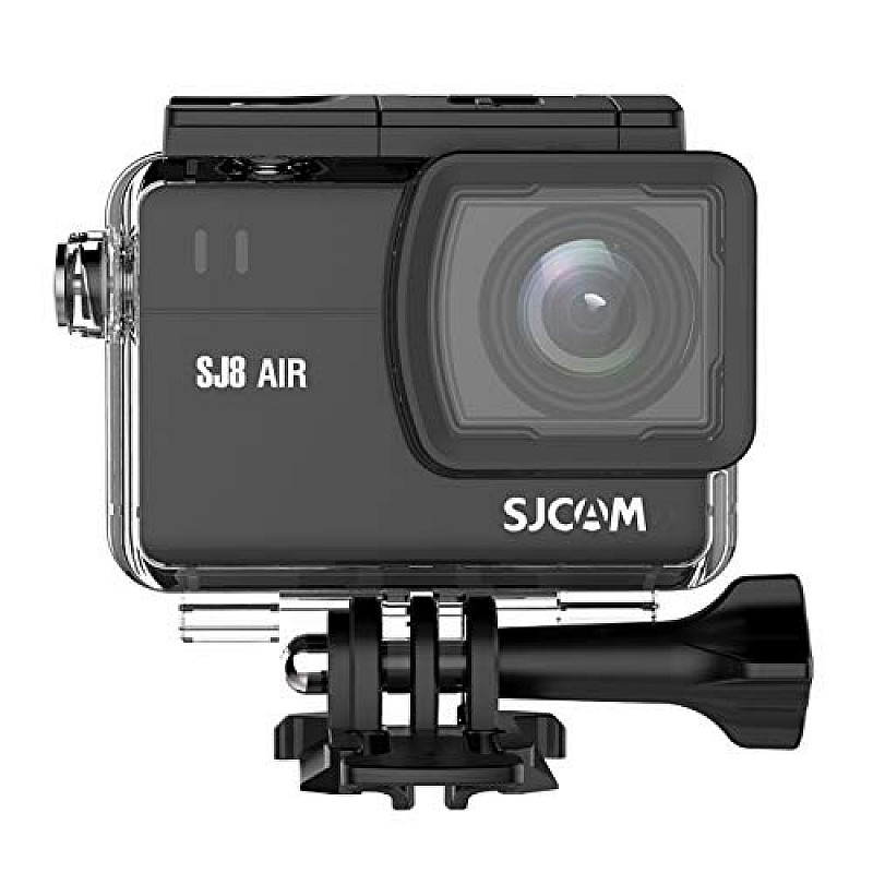 SJCAM SJ8 Air 14 MP 1296P 30fps 5.84 cm (2.3") UHD Touch Screen Action Camera External Mic Support Type C Port Dual Microphone (Black)