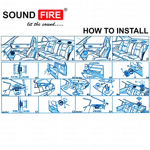 SOUND FIRE Performance Series SF-525 Dual 250W Co-Axial Car Door Speakers