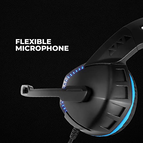Cosmic Byte H3 Gaming Wired over ear Headphone With Mic For Pc, Laptops, Mobiles, Ps4, Xbox One (Blue)- Cosmic Byte H3 Gaming Wired over ear Headphone With Mic For Pc, Laptops, Mobiles, Ps4, Xbox One (Blue)-