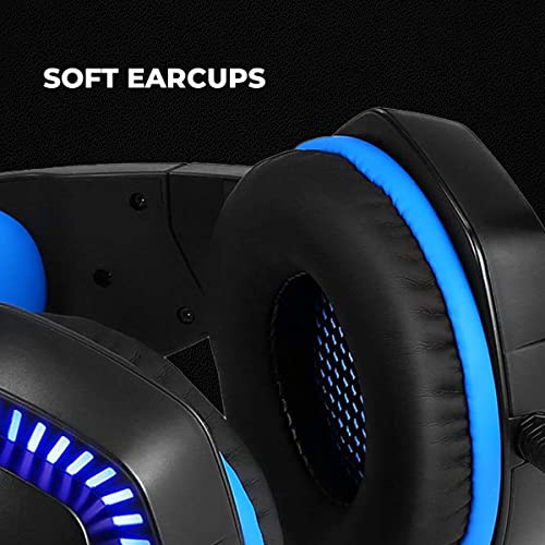 Cosmic Byte H3 Gaming Wired over ear Headphone With Mic For Pc, Laptops, Mobiles, Ps4, Xbox One (Blue)- Cosmic Byte H3 Gaming Wired over ear Headphone With Mic For Pc, Laptops, Mobiles, Ps4, Xbox One (Blue)-