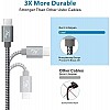 Wayona USB Type C 65W Fast Charger Cable Fast Charging USB C Data Cable Compatible for Samsung Galaxy  (3 FT Pack of 1, Grey)