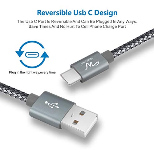 Wayona USB Type C 65W Fast Charger Cable Fast Charging USB C Data Cable Compatible for Samsung Galaxy (3 FT Pack of 1, Grey) Wayona USB Type C 65W Fast Charger Cable Fast Charging USB C Data Cable Compatible for Samsung Galaxy (3 FT Pack of 1, Grey)