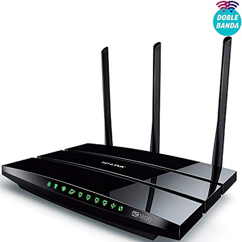 TP-Link Archer C1200 Dual Band Gigabit Wireless Cable Router, Wi-Fi Speed Up to 867 Mbps 2.4 GHz (Black)