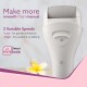 AGARO CR3001 Callus Remover with 3 Interchangeable Head Rollers, Rechargeable for Foot Care, Pedicure Device, Callus & Dead Skin Removal