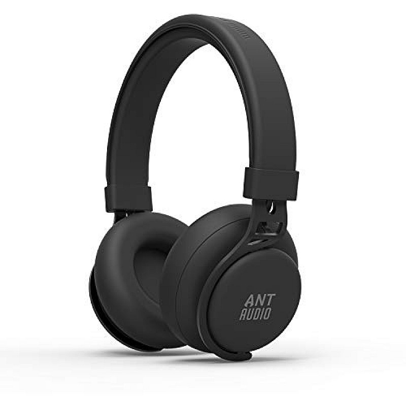 Ant Audio Treble 900 On -Ear HD Bluetooth Headphones with Mic (Carbon Black)