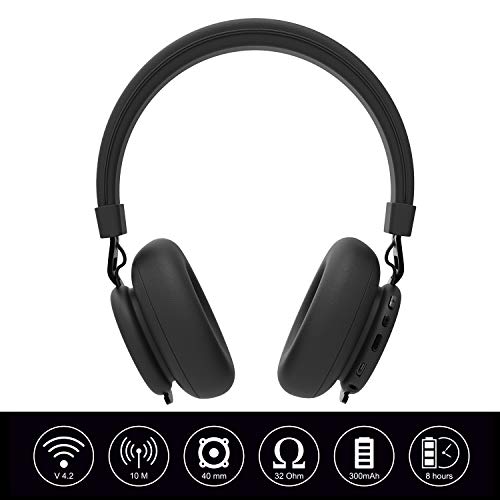 Ant Audio Treble 900 On -Ear HD Bluetooth Headphones with Mic (Carbon Black) Ant Audio Treble 900 On -Ear HD Bluetooth Headphones with Mic (Carbon Black)