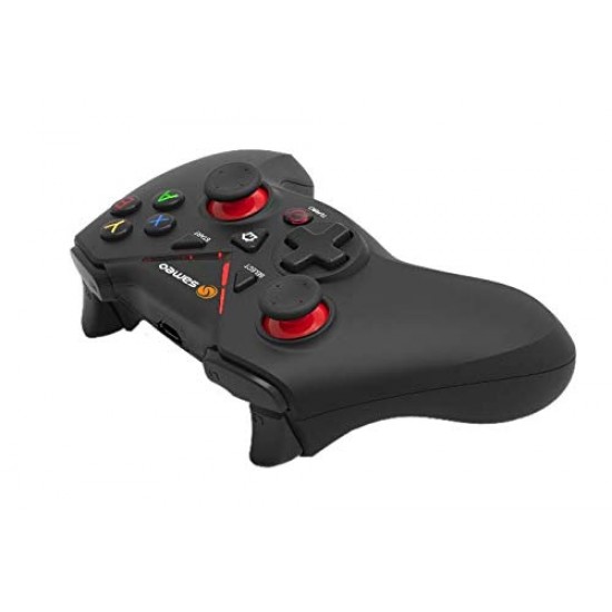 sameo SG17 2.4G 32 Bit Wireless Gaming Controller Dual Vibration and Auto Fire functions 3D Gamepad for Xbox Series Black