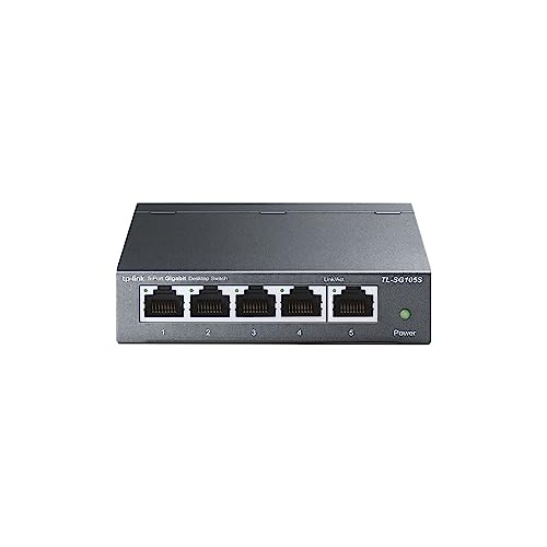 TP-Link TL-SG108S 8-Port Desktop Gigabit Ethernet Switch/Hub, Ethernet Splitter, Plug & Play, no Configuration Required, Steel Case Green Ethernet Technology TP-Link TL-SG108S 8-Port Desktop Gigabit Ethernet Switch/Hub, Ethernet Splitter, Plug & Play, no Configuration Required, Steel Case Green Ethernet Technology