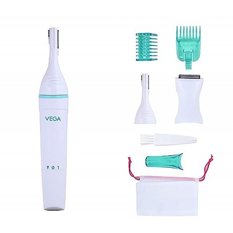 VEGA Silk Touch Eyebrow, Underarms And  Bikini Trimmer for Women, (VHBT-01)